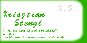 krisztian stengl business card